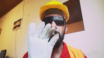Stink HairyMale: Worker is smoking
