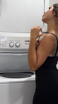 Latina Brunette Secretly Touches Herself Watching Her Boss Duncan, Fucks His Cock in the Shower and Asks to Cum on His Face.
