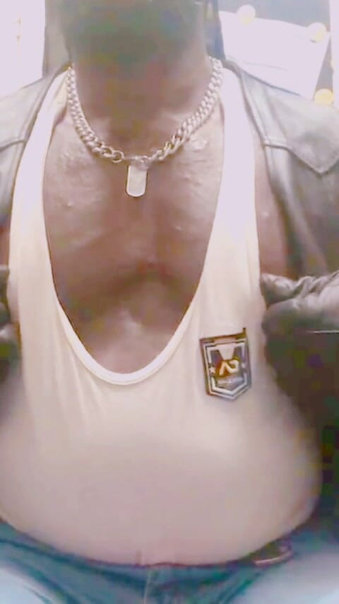 Black smoking muscle stepdad: मांसपेशियों वाला स्टड चमड़ा डेनिम जूते धूम्रपान एकल स्तन