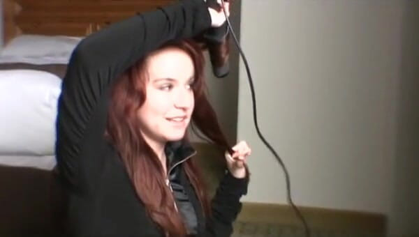 Femdom Sex: Amateur redhead chick blows hard cock in POV