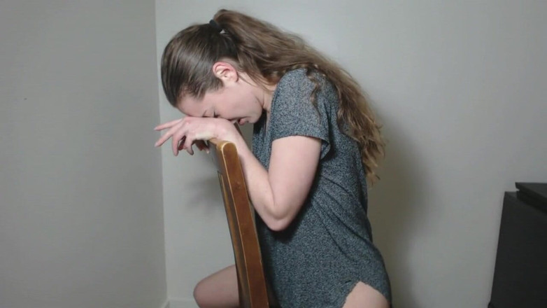Nadia Foxx: Huge BBC Dildo Chair Riding