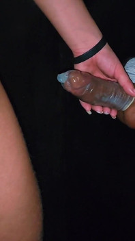 Married Fucking Stranger in Gloryhole in Front of Cuckold
