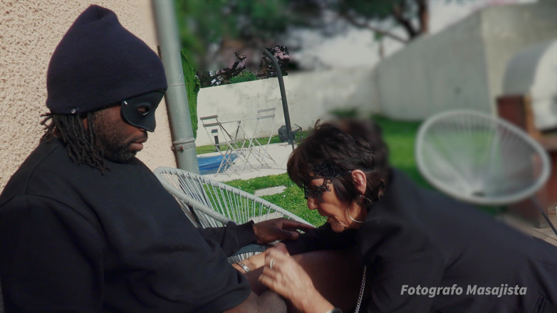 fotografo-masajista: BDSM Granny Is Pulled on a Leash in the Garden...