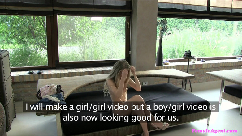 Female Agent: Female Agent - Cute Blonde Gets All the Pussy and Cock...