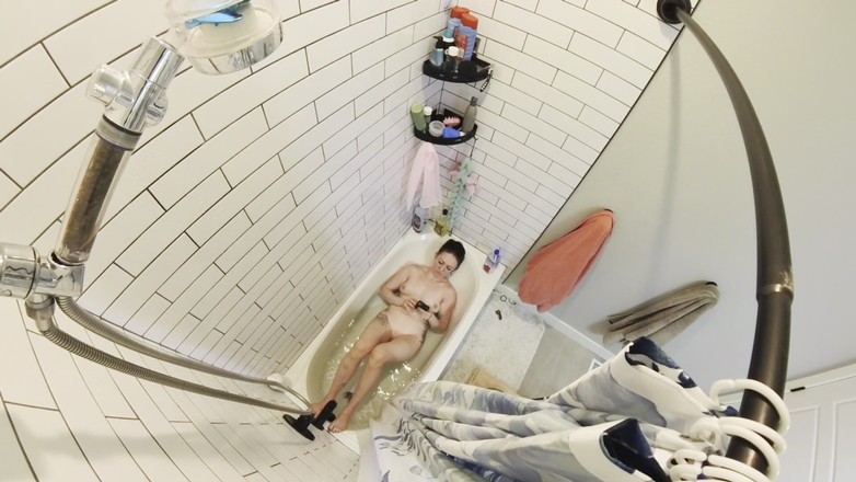 Bigmax8inch: Dusch efter fitness full solo flicka