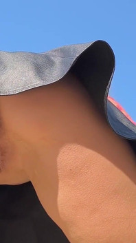 I Showed My Pussy and Tits on the River Bank