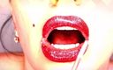 Goddess Misha Goldy: Im Coating My Pretty Lush Mouth in Sexy Red Lipstick....