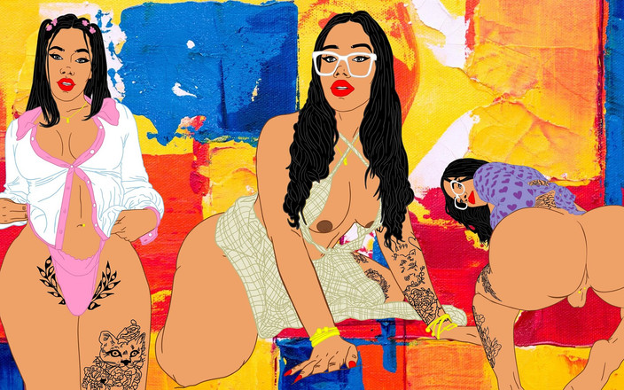 Trans Toonz: Trans grossa amostra de bunda grande