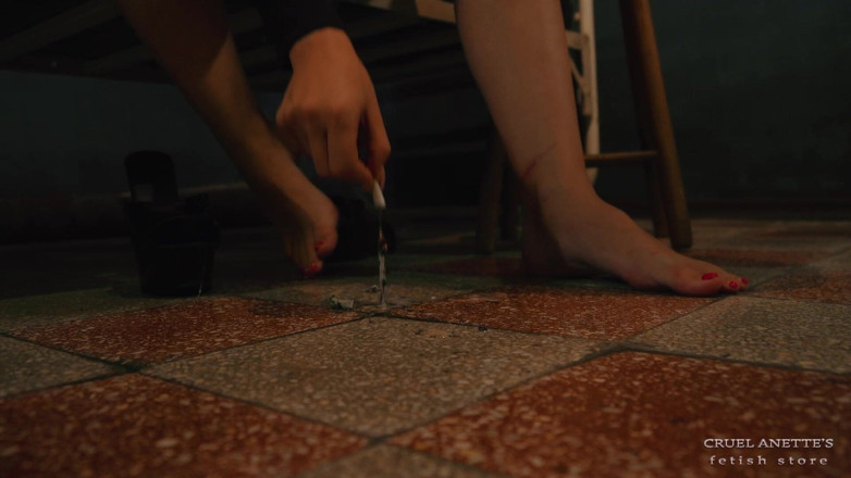 Cruel Anettes fetish world: POV - Dirty Foot Cleaning