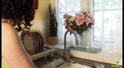 Dirty Doctors Clips: Stepauntie Trisha pissing in the kitchen