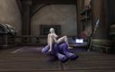 Wraith ward: blonde witch take big blue dick : Warcraft parody