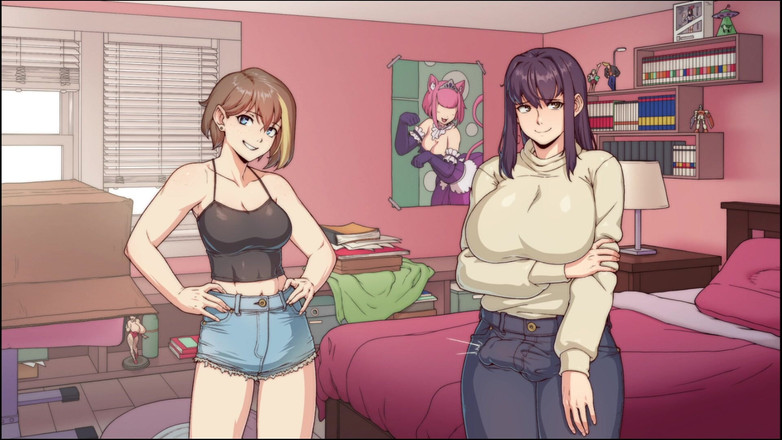 Trans Maaya: Chloe在第一天为她的室友amy发情