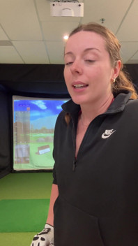 Trying to Golf in a Simulator with My Lush in! Trying Not to Cum While I Swing!