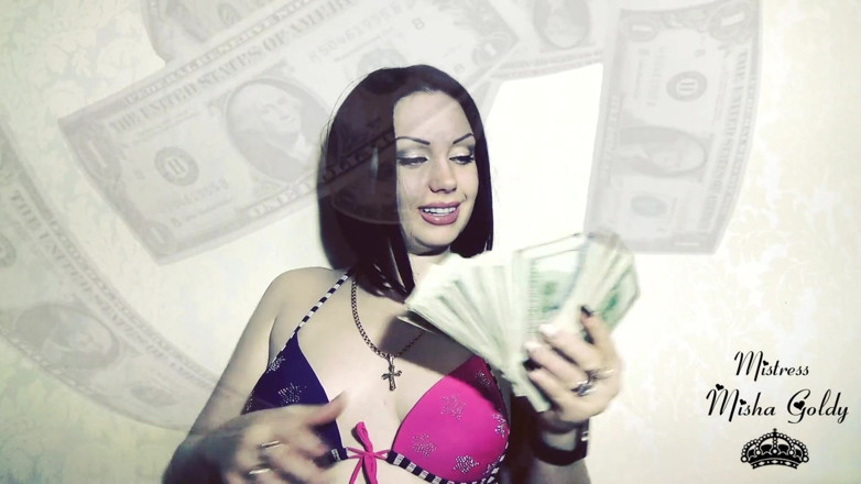 Goddess Misha Goldy: Your 7500$ for my new fake tits
