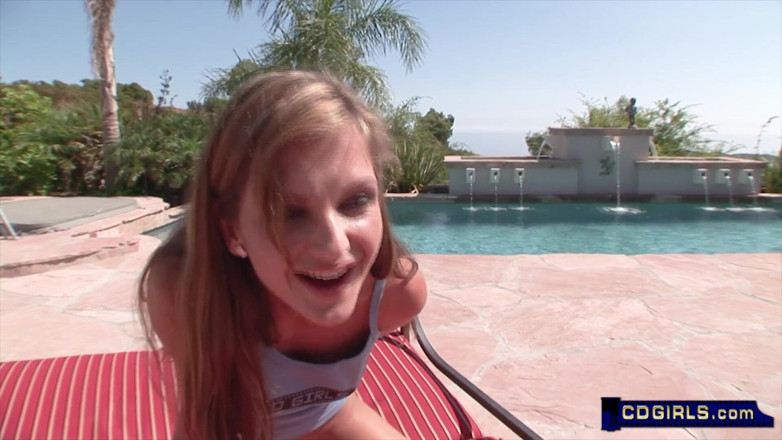 New Media Adult: Gorgeous brunette is introduced to a Sybian and learns about...