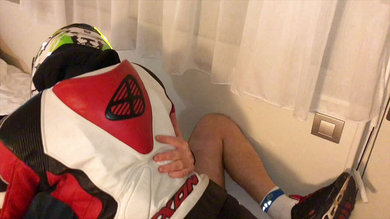 HUMLIATION AND SPANKING PORN: Humiliation at the hotel with fetish outfits biker