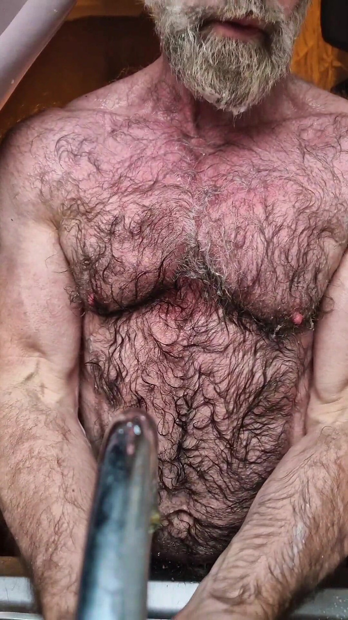JackvanDean: Hairy Muscle Bear Cools Down