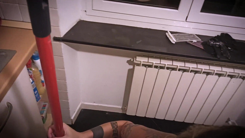 Fucktotum: Submissive wife fucked all three holes and then wash the...