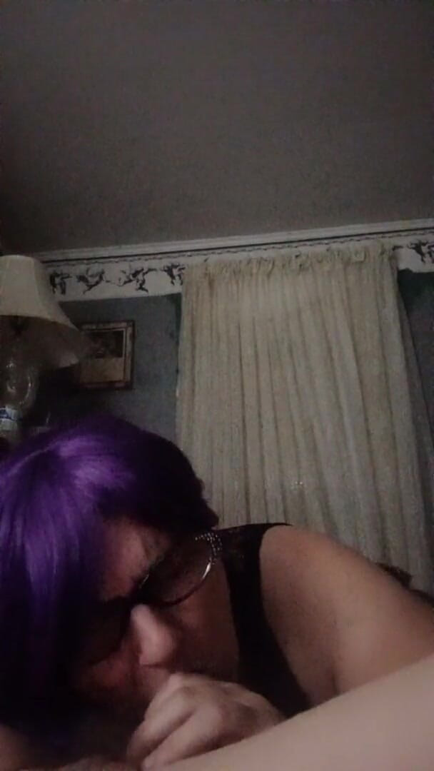 Blow_girl: Sucking cock while getting spanked.