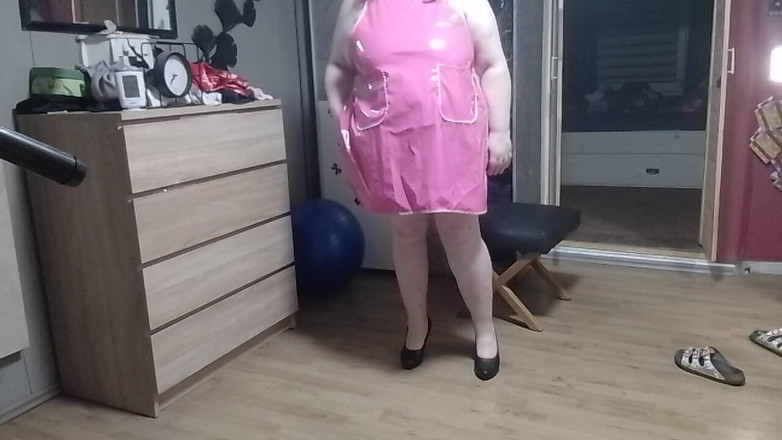 tammara big: SSBBW — новий гумовий фартух, а не під ним