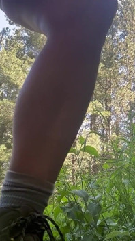 Hiking, Pissing and Masturbating in the Woods