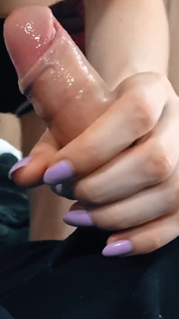 Teen Blowing and Sucking Deep Big Cock in Close-up