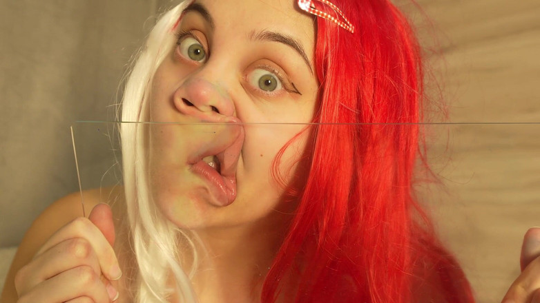 AmayaMori: Sfida al naso di maiale - divertimento pov di vetro