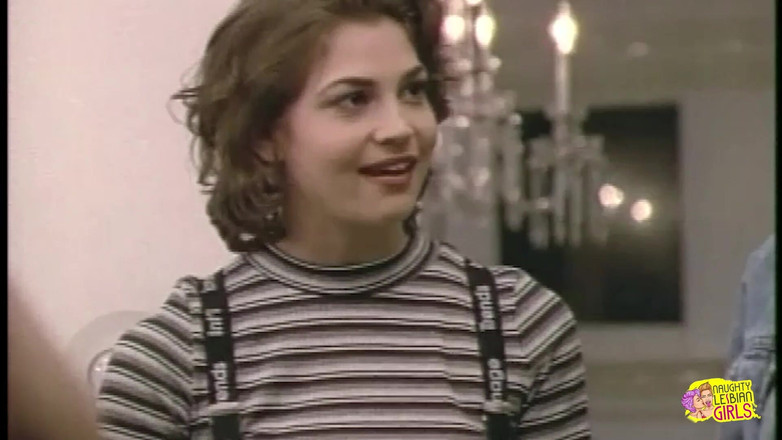 Naughty Lesbian Girls: Four Girls Have a Lesbian Party Where They Play with...