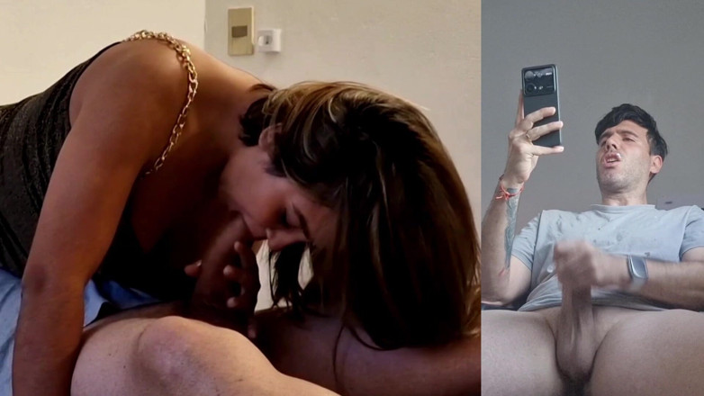 Latinascachondas: My Boyfriend Sees How I Suck Another Cock