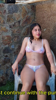 Jasmine Wears See Through Clothes and Gets Wet