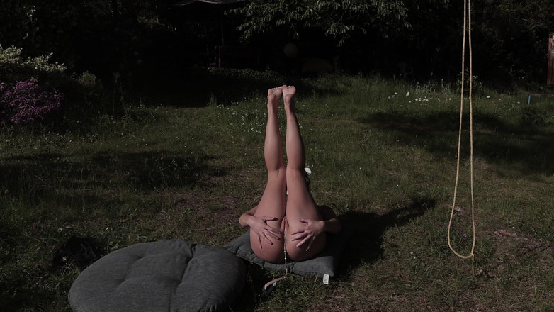 Ferrero: Melena Maria Rya in a Dog Mask in the Village