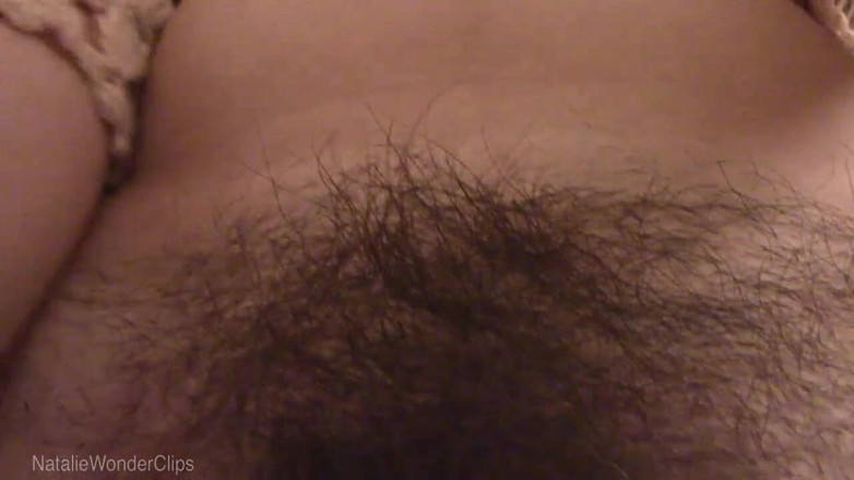 Natalie Wonder: Extreme close-ups of my extremely hairy pussy + masturbation &amp; orgasm