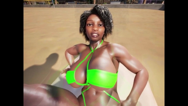 Denis animation: Culita, brasilianisches Mädchen mit Hintern und großen Brüsten