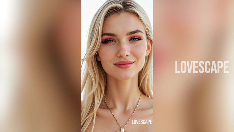 Lovescape: Соло дражнити перетворюється на подвійний мінет: блондинка смокче великий чорний член і великий білий член