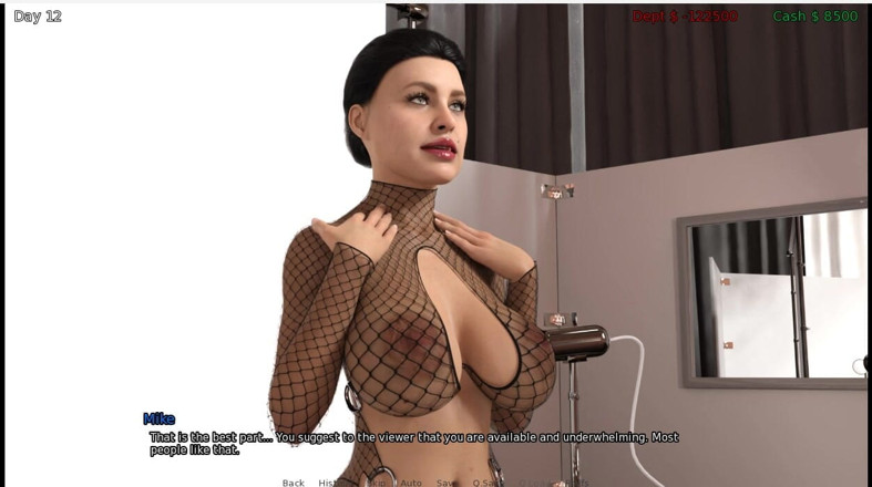 XXX Games Bunk: Sinful Success - 게임플레이 - 롤플레이 - 금기 - Mike Studio's - 란제리로 첫 촬영