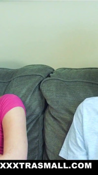 Petite curious teen bounces on a big dick