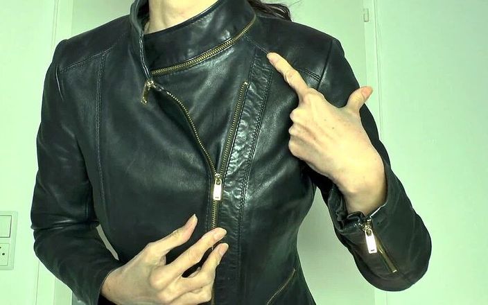 Lady Victoria Valente: Zippers of My Leather Jacket with Close-up
