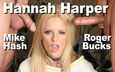 Picticon bondage and fetish: Hanna Harper & Mike Hash & Roger bucks BDSM BBG facial