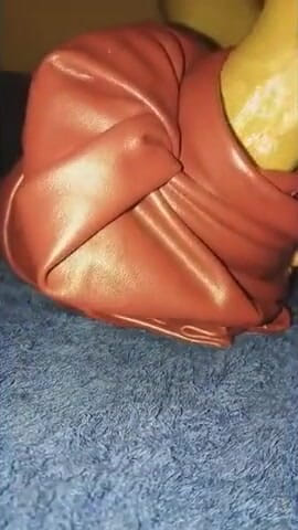 Naxy: Leather pants closeup fuck