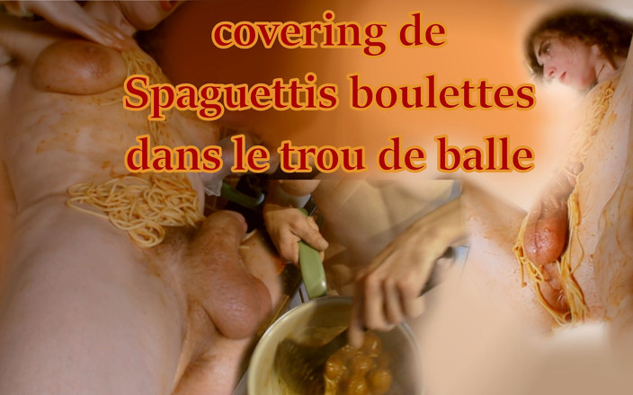 Prxcy Tgirl: Chifteluțe de spaghete înfășurate în gaura bilei