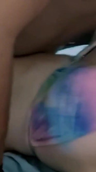 White Skin Amateur Couple - Hot Brunette with Natural Tits Gets Pounded Hard in Bikini Big Dick Pussy Fuck Close up