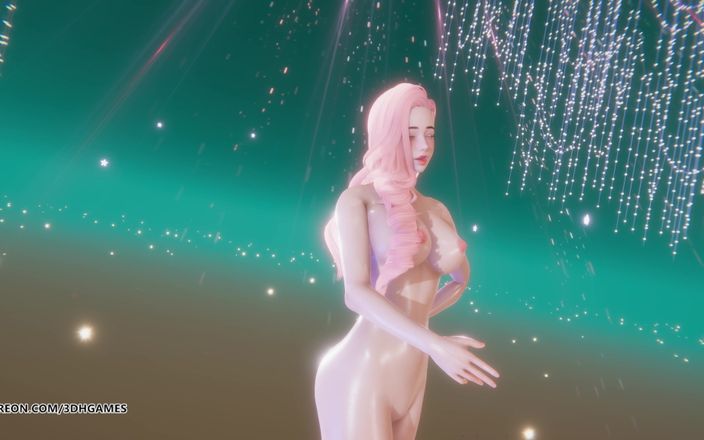 3D-Hentai Games: [MMD] (G)I-Dle) - Hwaa Seraphine, сексуальная обнаженная лига танцев, хентай, без цензуры, 4K 60fps