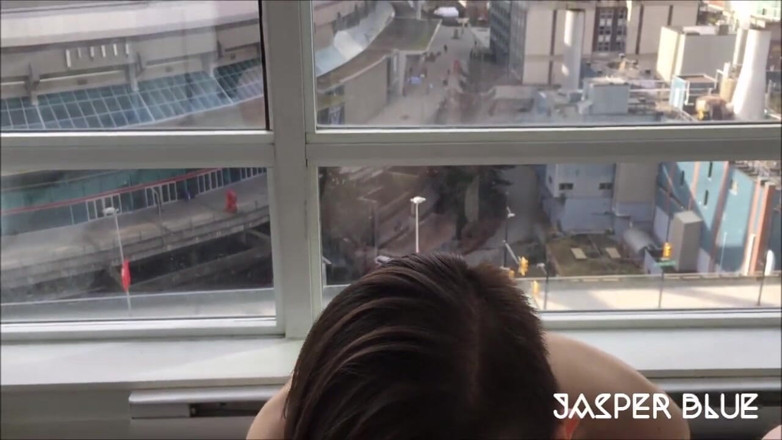 Jasper Blue: Blowjob on a balcony - BC Edition