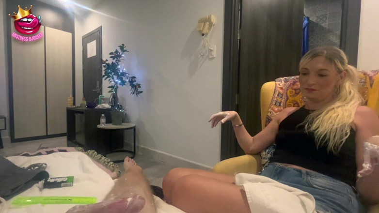 Mistress_BJQueen: Penyiksaan dan penolakan kontol busa mencukur