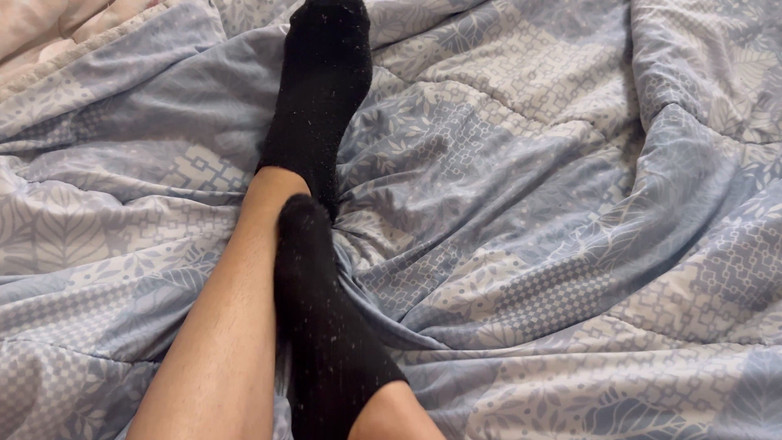 MartyBrady: Sexy Twink Boy Plays with Socks and Feet