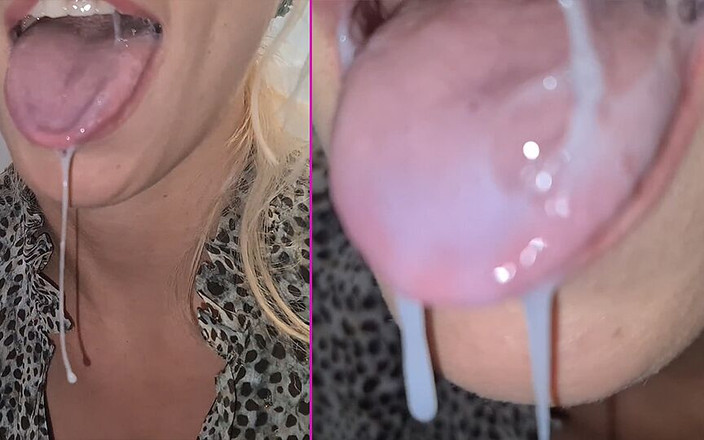 CherryDream: 彼女は昼食後にキッチンの掃除を始め、私は彼女の口をデザートで満たしました