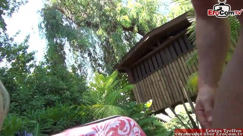 EroCom: Outdoor sex with a busty blonde Milf