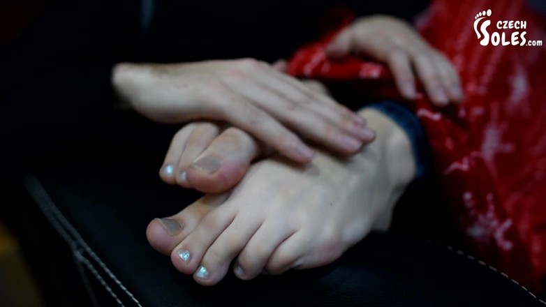 Czech Soles - foot fetish content: Warming up her cold sexy feet