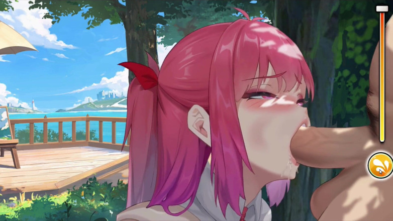 NSFWOtaku: Hentai Game - Thick Blonde &amp; Slutty Redhead College Girl Sex Gallery -...