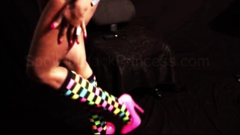 The Goddess Simone: Foot fetish gothic punk rock socks